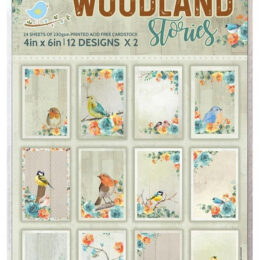 Journaling card pack 6IN by 4IN Woodland 250 gsm 24 sheets