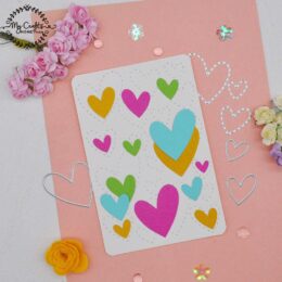 Craft metal thin cut dies Mini Hearts (Pack of 6)
