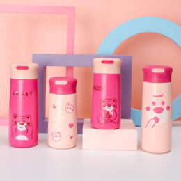 Strawberry Bear Hot & Cold Water Bottle 350ML