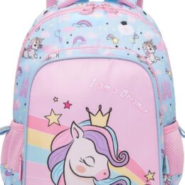 I Believe in Unicorns Dreamer Backpack – For Girls (Age 3–6)
