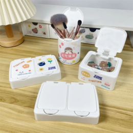Cute Double-Lid Storage Box