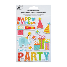 Handmade Stickers Happy Birthday