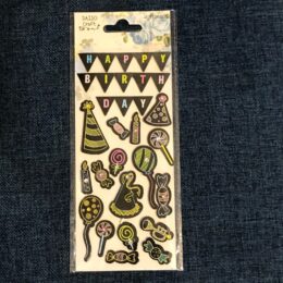 Handmade Stickers Happy Birthday