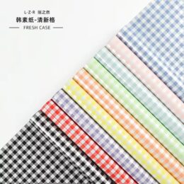 Korean Style Grid Wrapping Paper – Waterproof & Durable | Gift & Bouquet Wrap