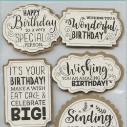 Handmade Stickers Happy Birthday