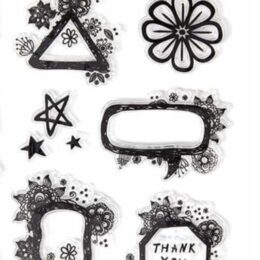 Floral Frames & Labels Clear Stamp Set