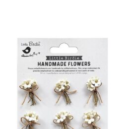 Little Birdie Mini White Blossom Bunches – 6pcs