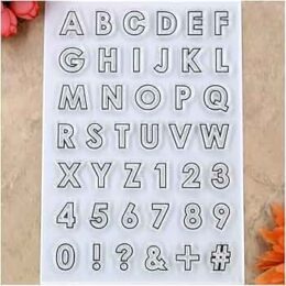 Alphabet & Numbers Clear Stamp Set