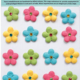 Pastel Jewel Center Mini Blossoms – Assorted Colors