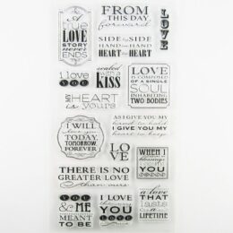 Love Quotes Clear Stamp Set