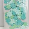 Mint & Aqua Foam Flower Mix – 30pcs