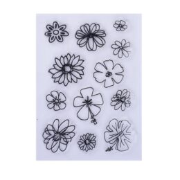 Doodle Flowers Clear Stamp Set