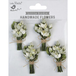 Little Birdie Handmade White Bunch Flowers