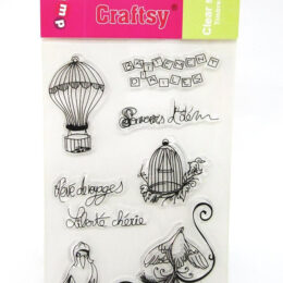 Craftsy French Travel & Birds Clear Stamps
