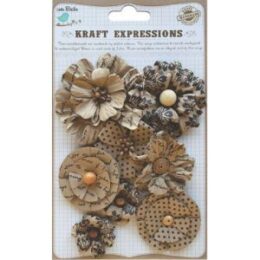 Little Birdie Kraft Expressions Mixed Media Flowers