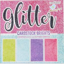 Glitter Cardstock Brights (6x6”)